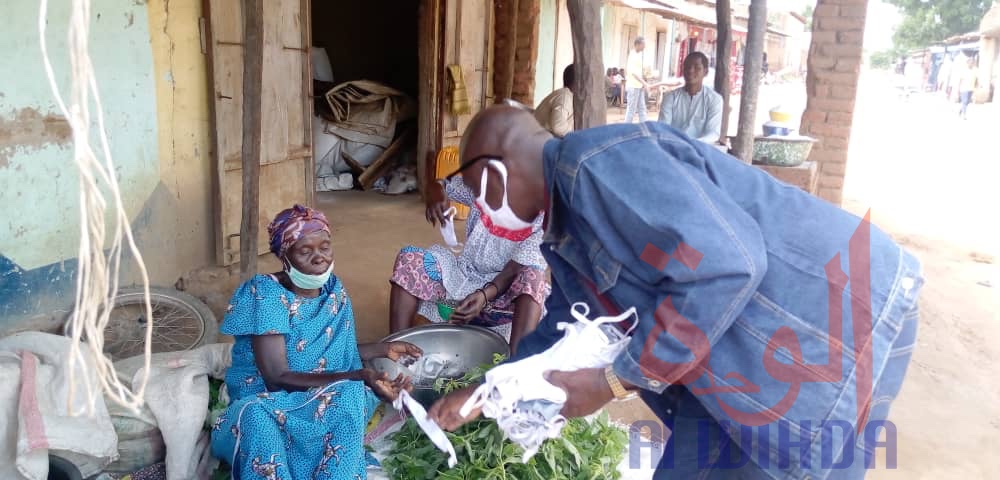 Tchad : à Laï, les actions de prévention contre le coronavirus ne faiblissent pas. © Éric Guedi/Alwihda Info