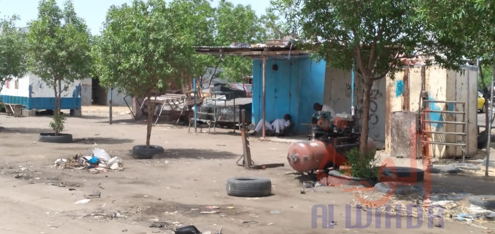 Le marché Champ de fil dans le 5ème arrondissement de N'Djamena. © Ben Kadabio/Alwihda Info