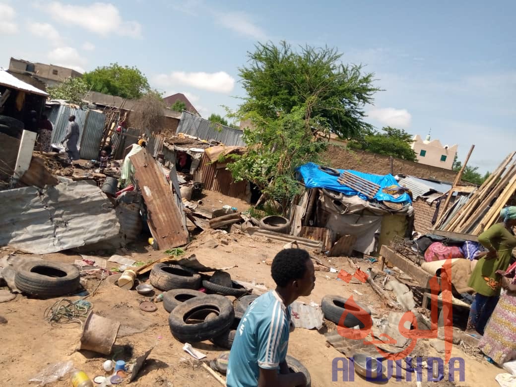 Tchad : déguerpissement d'habitants au marché Champ de fil de N'Djamena. © Malick Mahamat - Mendig-lembaye Djetoyo Kelvin/Alwihda Info