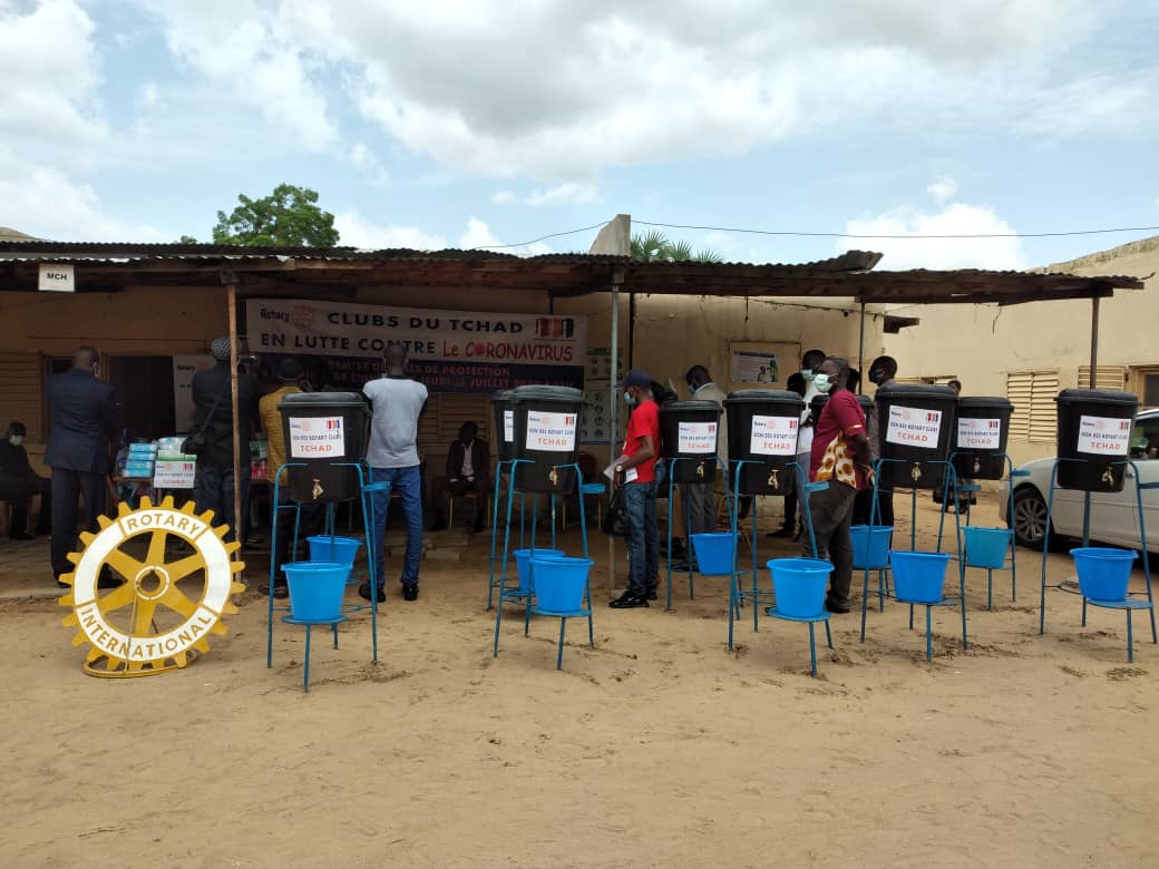 Tchad : à N'Djamena, le Rotary club au devant de la lutte contre le coronavirus. © Aristide Djimalde/Alwihda Info