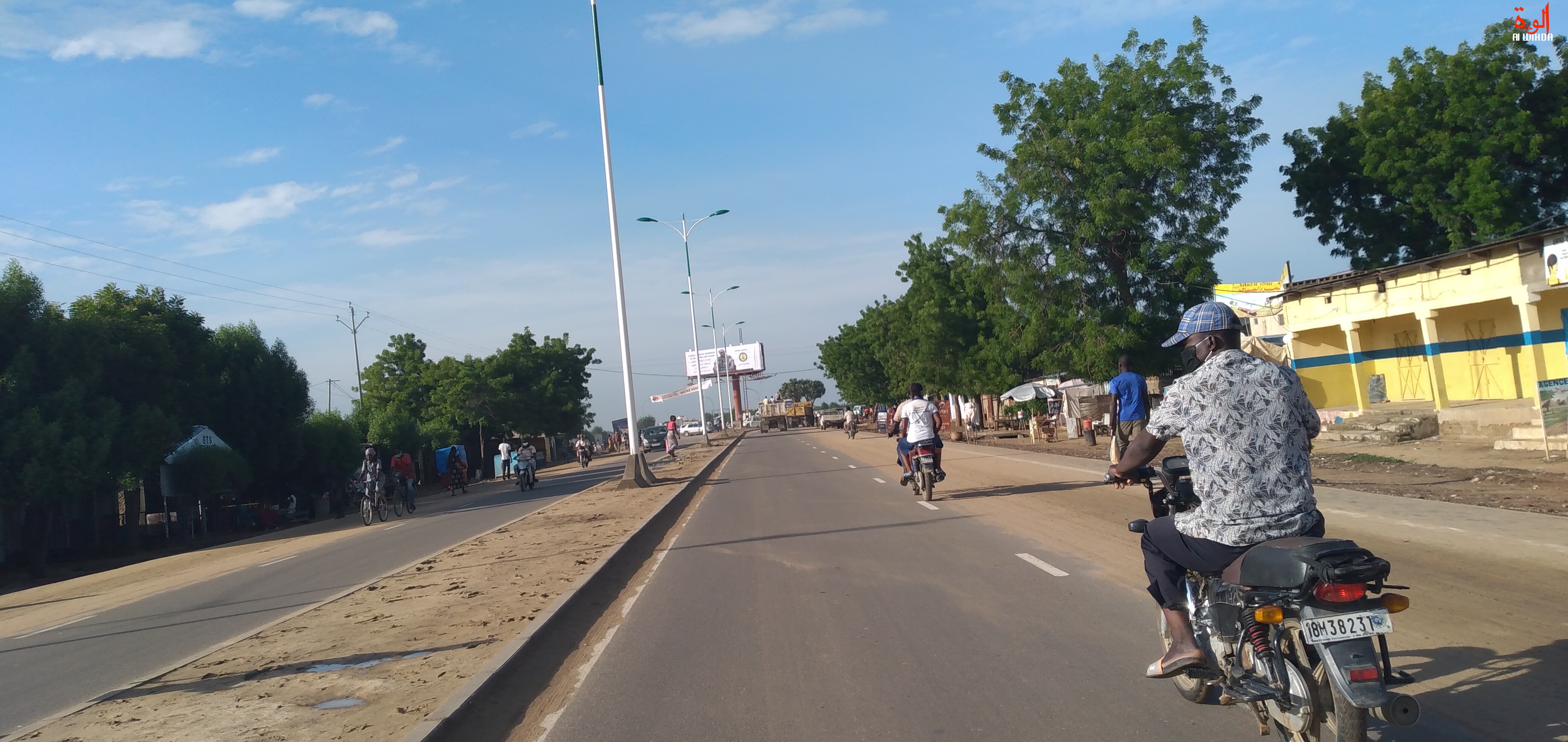 L'avenue Jacques Nadingar, menant au Palais de la démocratie à N'Djamena. © Ben Kadabio/Alwihda Info