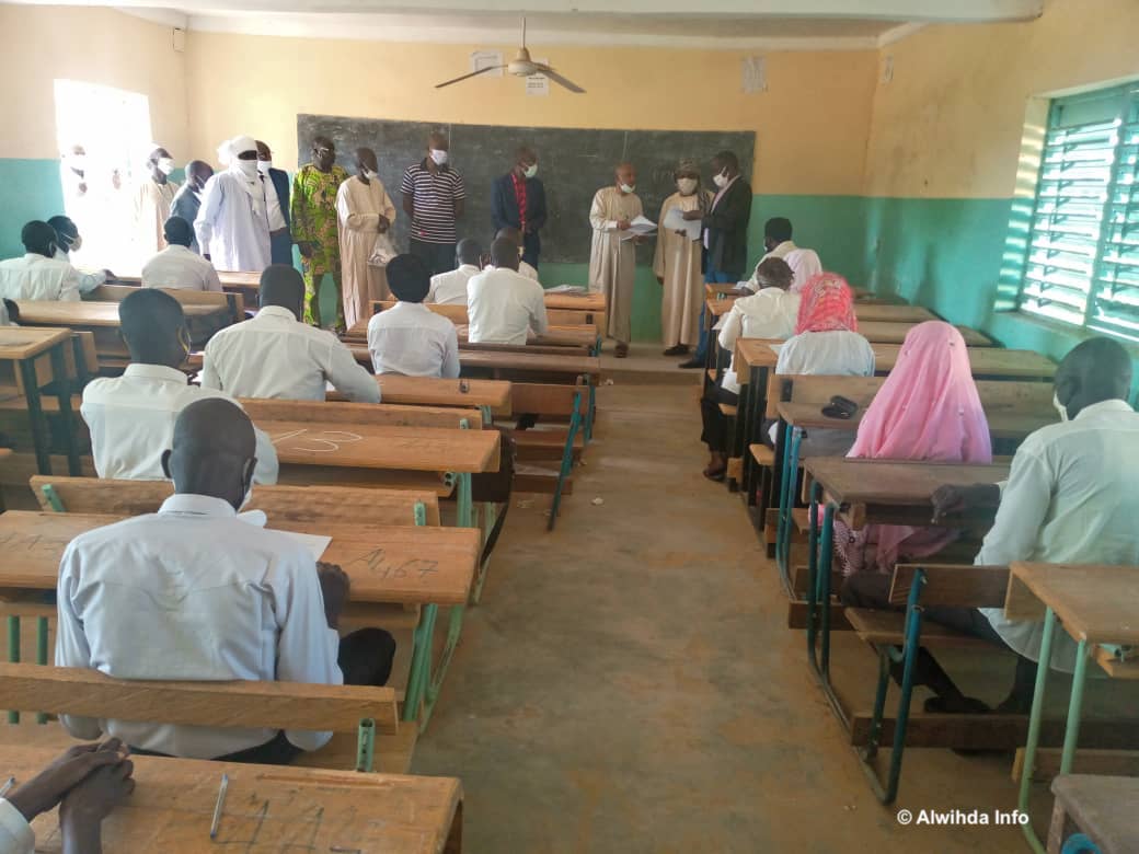 Tchad : examen de sortie à Goz Beida pour la fin de formation de 96 maîtres communautaires. © Mahamat Issa Gadaya/Alwihda Info