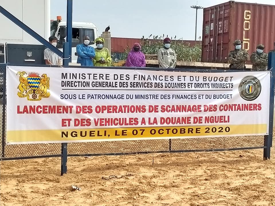 Tchad : la douane de Ngueli se dote d'un système de scannage pour limiter la fraude. © Min.Finances