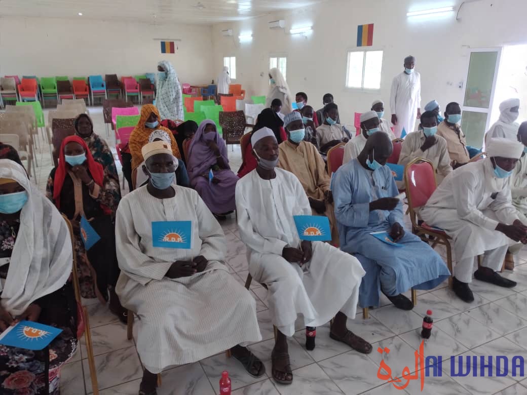 Tchad : le parti RDP appelle la population du Hadjer Lamis à s'inscrire sur le fichier électoral. © Mbainaissem Gédéon Mbeïbadoum/Alwihda Info