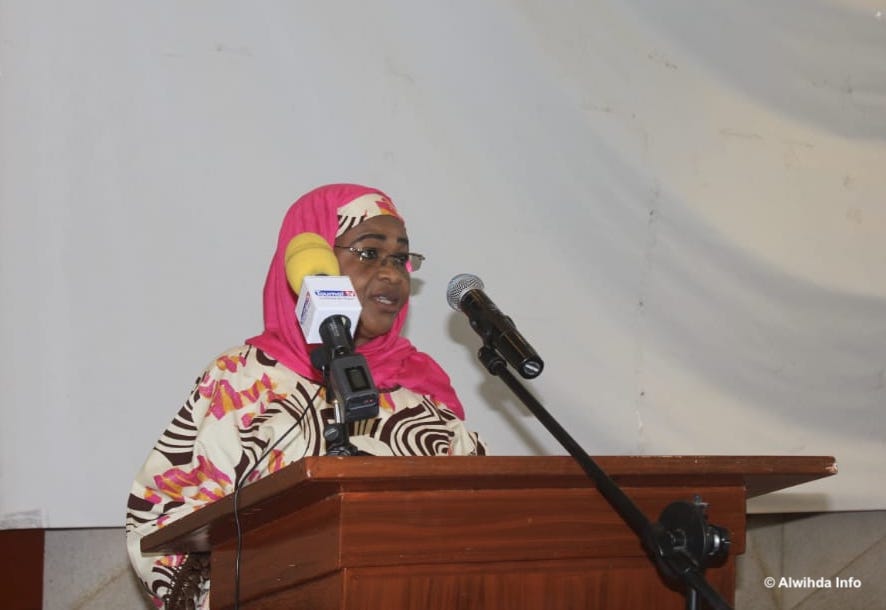 La secrétaire générale de la Fondation Grand Coeur, Habiba Sahoulba. © Ben Kadabio/Alwihda Info