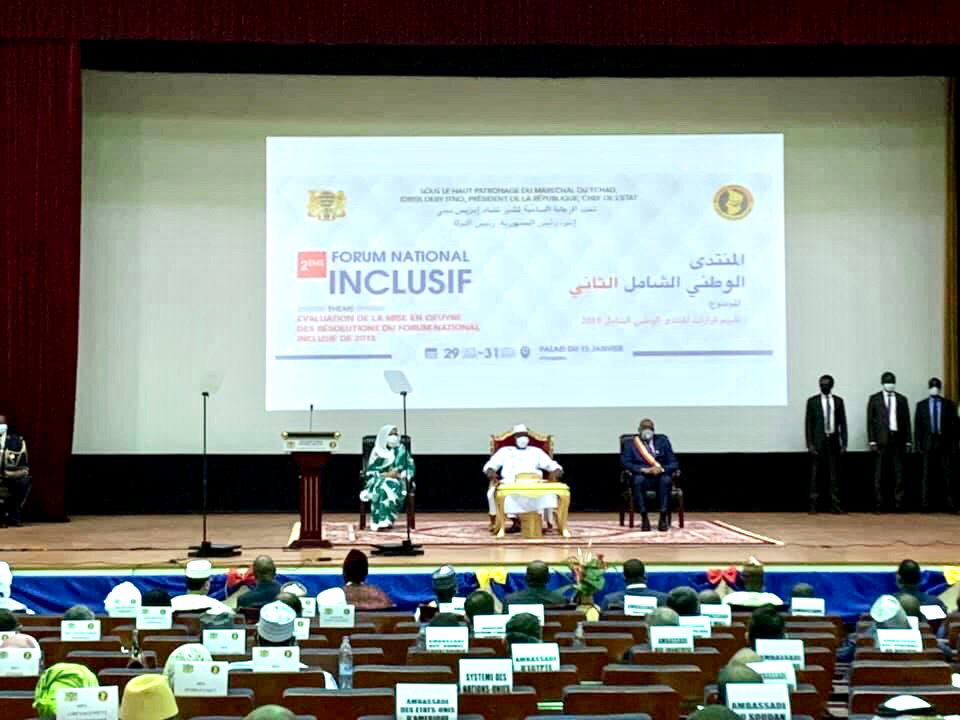 Les assises du 2ème Forum national inclusif au Palais du 15 janvier à N'Djamena. © FNI