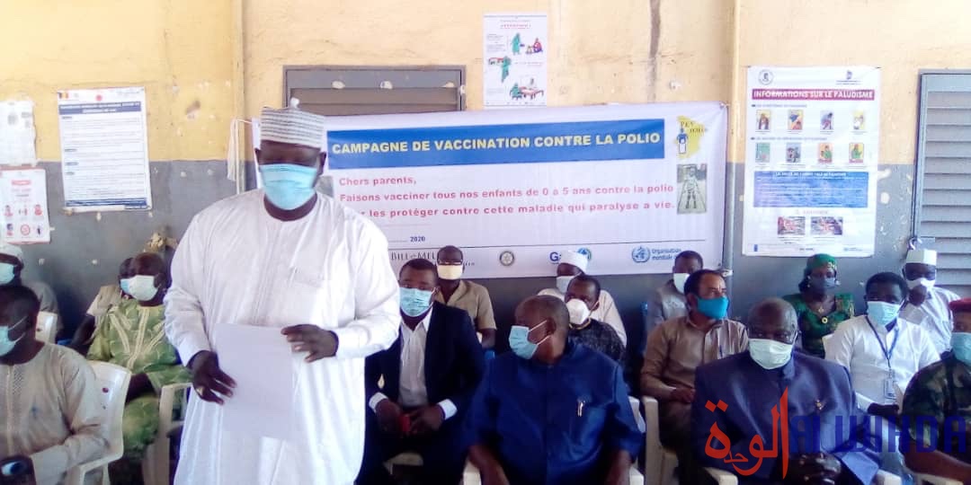 Tchad : la vaccination des enfants contre la poliomyélite lancée au Mayo Kebbi Ouest. © Foka Mapagne/Alwihda Info