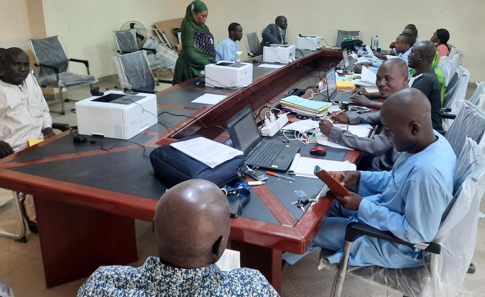 Tchad : début d'enrôlement des agents du ministère de l’Education nationale. © Min.Éducation