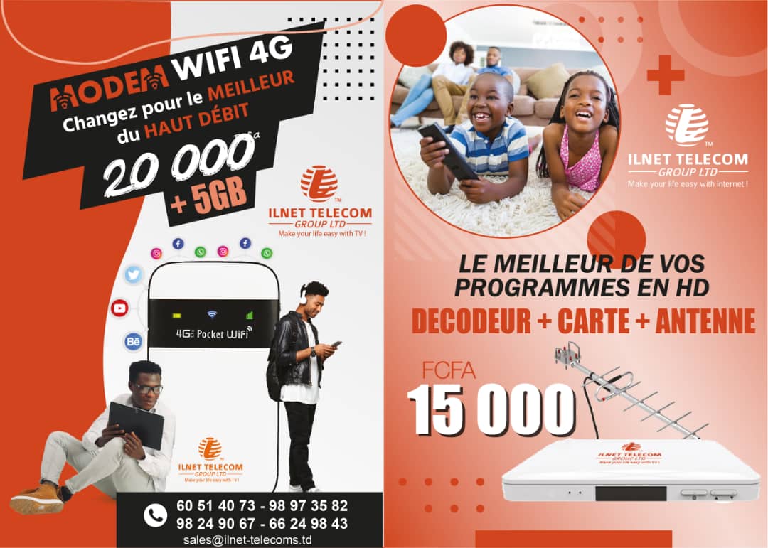 Tchad : ILNET TELECOM annonce des promotions de fin d’année sur ses offres