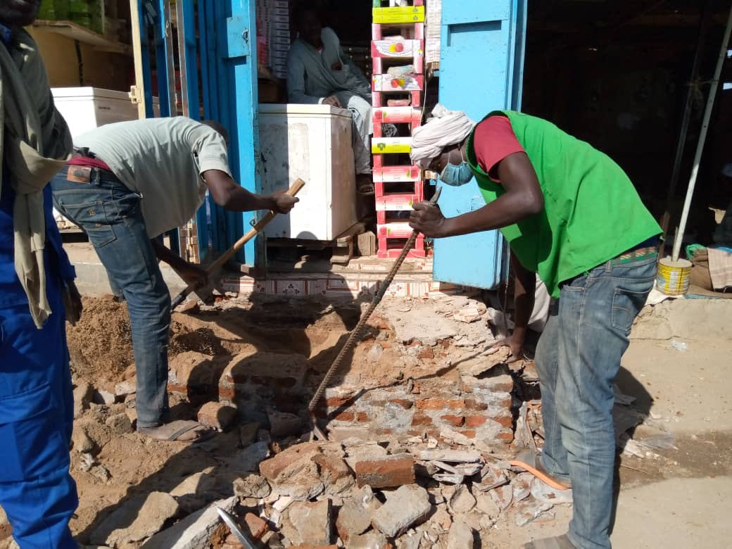 Tchad : opération de déguerpissement au marché central d'Abéché