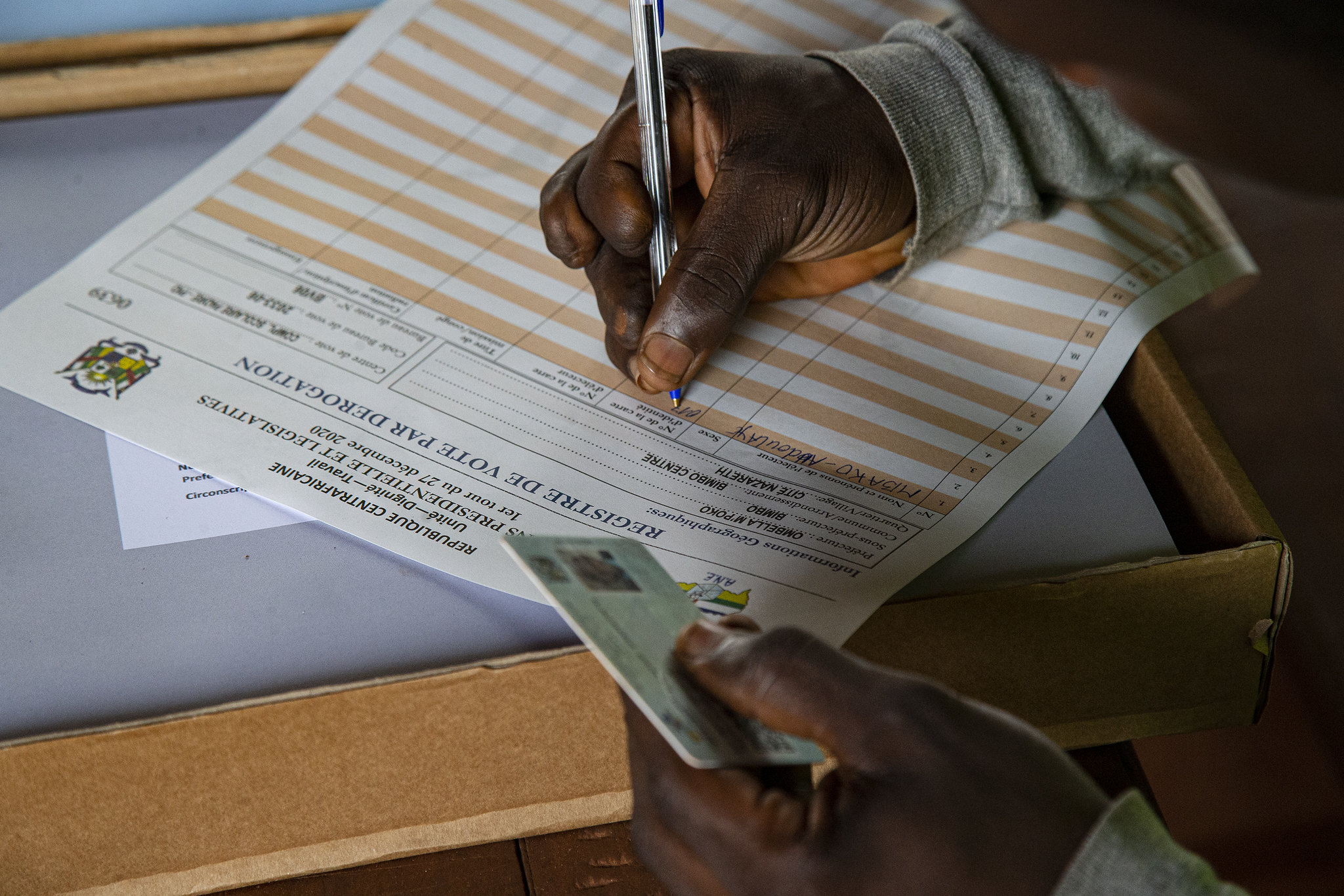 Élection en Centrafrique. © UN/MINUSCA - Leonel Grothe