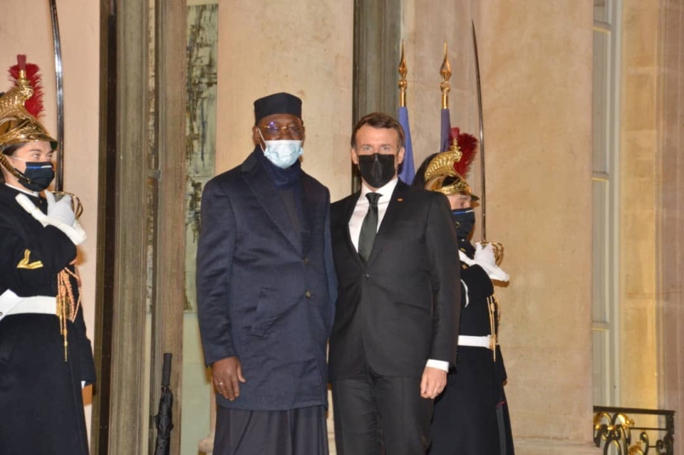 Tchad-France : Idriss Deby rencontre Emmanuel Macron à Paris. © PR