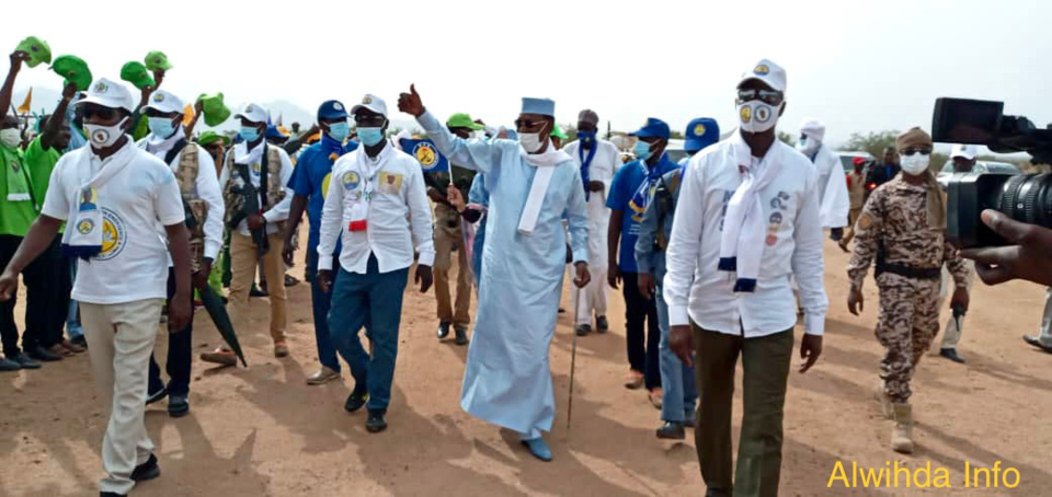 Présidentielle au Tchad : le candidat Idriss Deby est à Mongo