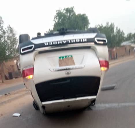 N'Djamena : une voiture fait un tonneau à Sanbagali