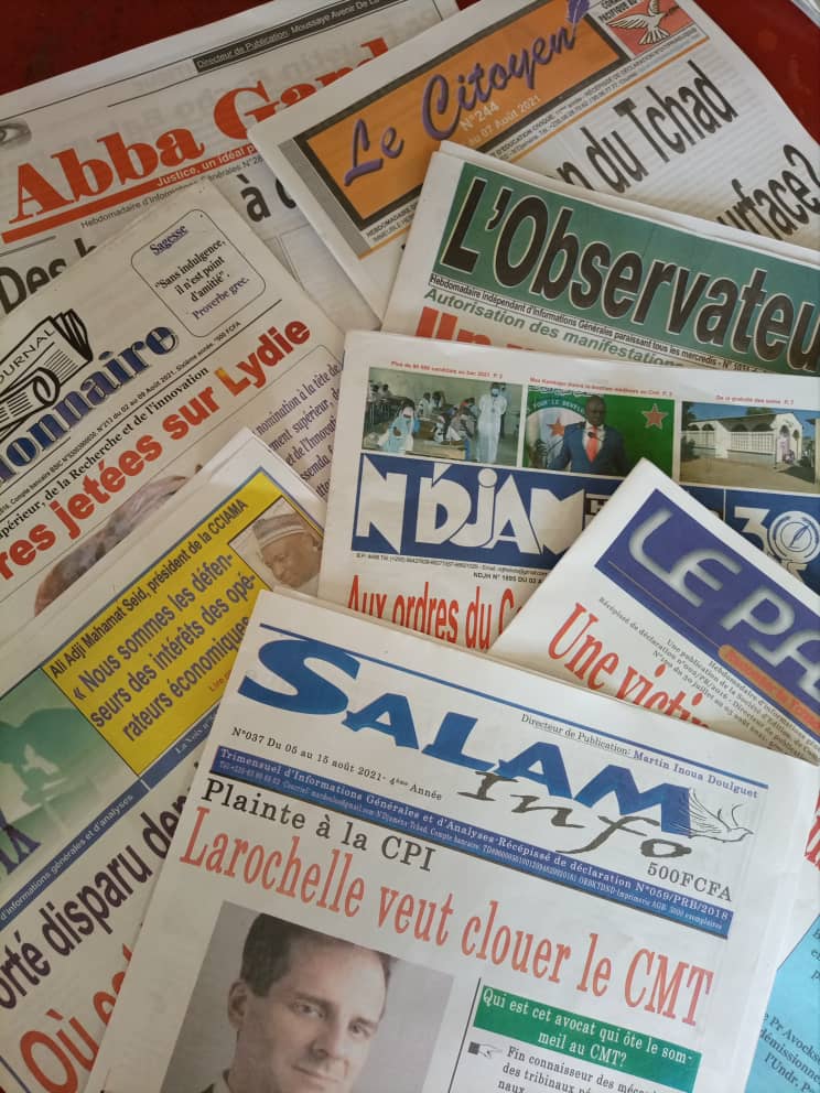 Tchad : la revue de la presse du 1er au 8 août 2021