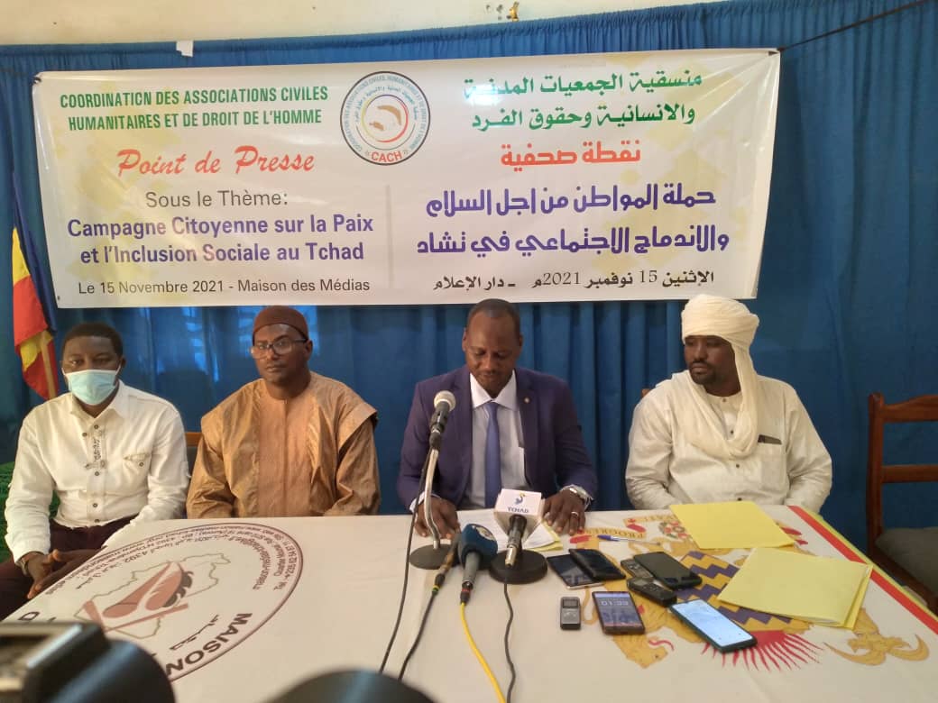 Tchad : la CACHD lance une campagne citoyenne sur la paix et l'inclusion sociale