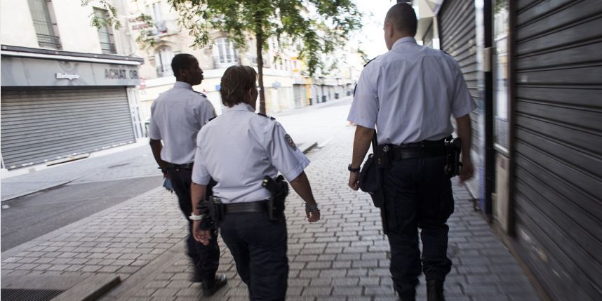 Abdallah a prêté main forte à un équipage de police. Photo : Illustration AFP