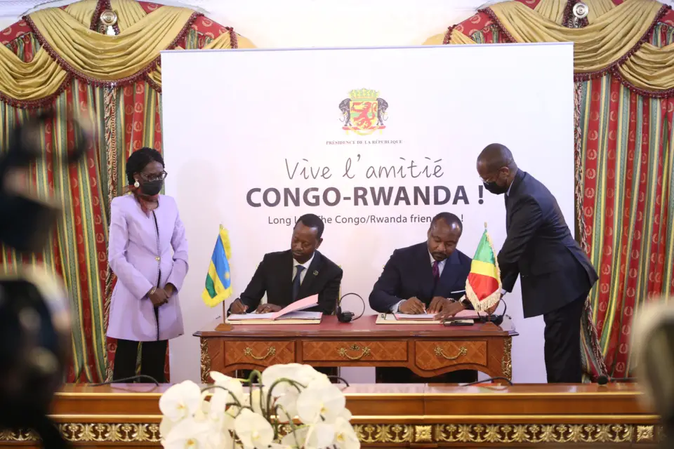 Signature d'accords entre le gouvernement rwandais et congolais