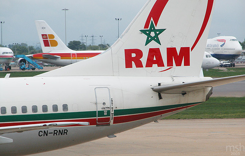 Un avion de la compagnie Royal Air Maroc. Crédit photo : Sources