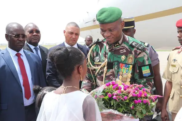 Tchad : Le Président de la transition du Gabon en visite officielle à Ndjamena