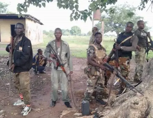 Un groupe de rebelles en RCA. Images Archives