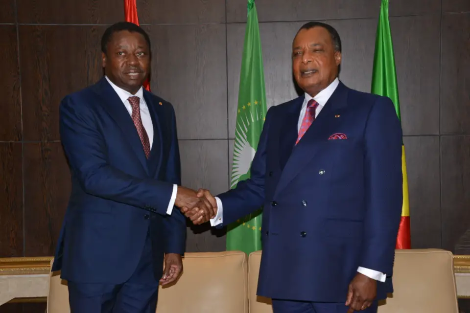 Les présidents Faure Gnassingbé et Denis Sassou N'Guesso