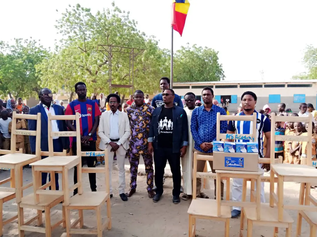 Tchad : l'association H5 Academy offre un don à l'école officielle de Dembé