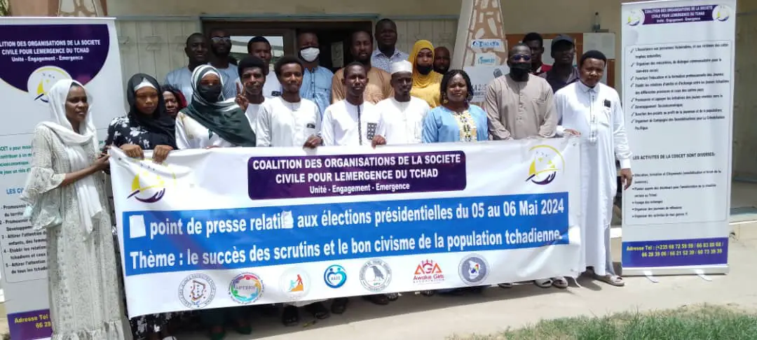 Tchad : la société civile applaudit "le succès du scrutin et le bon civisme de la population"