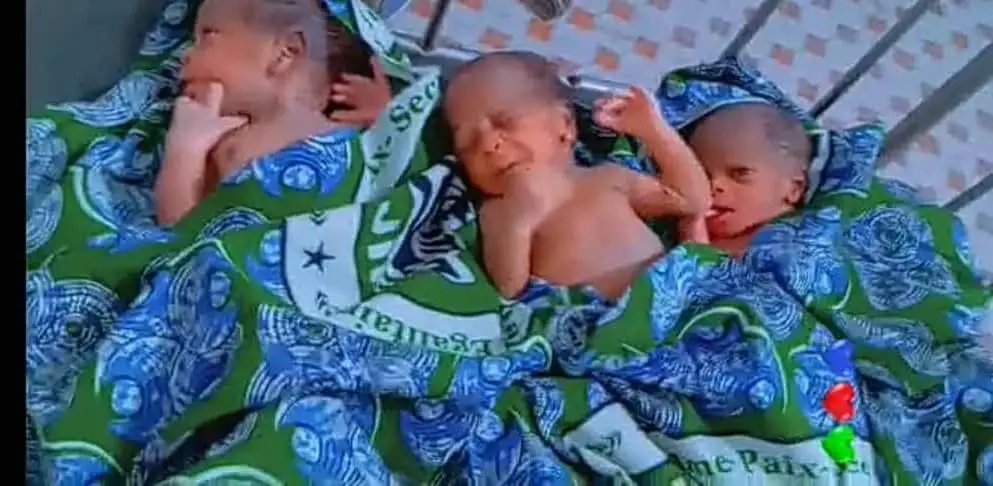 Tchad :  à Abéché, une jeune mère âgée de 25 ans donne naissance à des triplets
