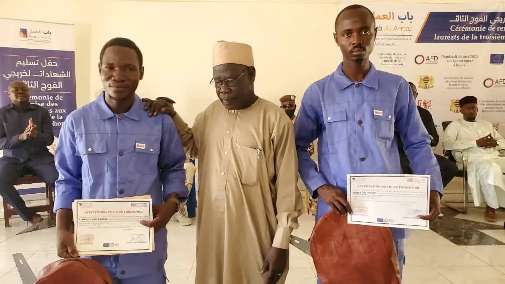 Tchad : remise des diplômes aux bénéficiaires du Programme d’insertion professionnelle Bab al Amal à Abéché