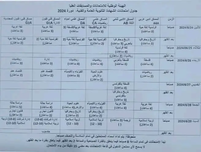 Tchad : le calendrier des épreuves du baccalauréat 2024 dévoilé