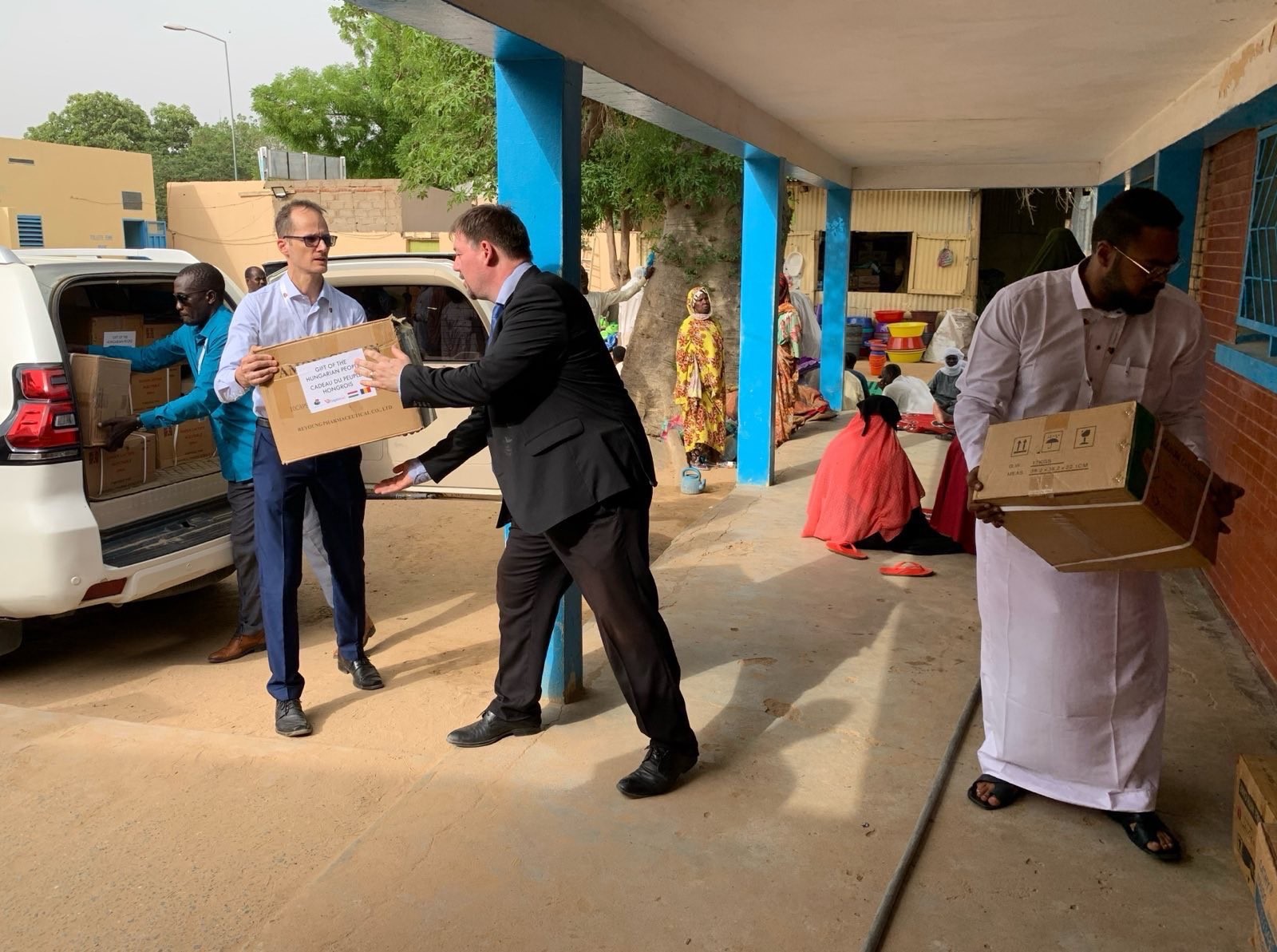 Aide humanitaire hongroise au Tchad après les explosions du 18 juin