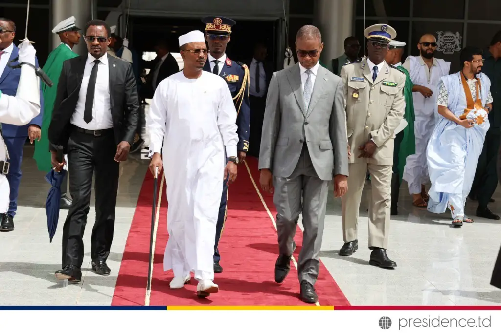 Tchad-Mauritanie : le président tchadien assiste à l’investiture du président El Ghazouani à Nouakchott