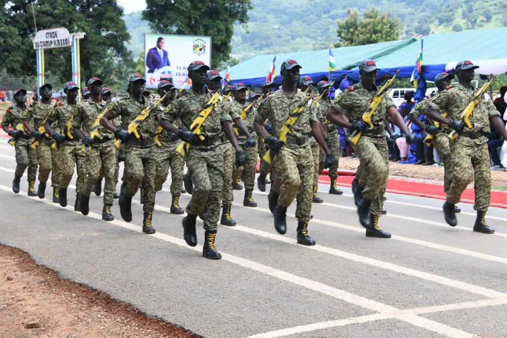 RCA : parade des forces armées à l’occasion du 64ème anniversaire de l’indépendance