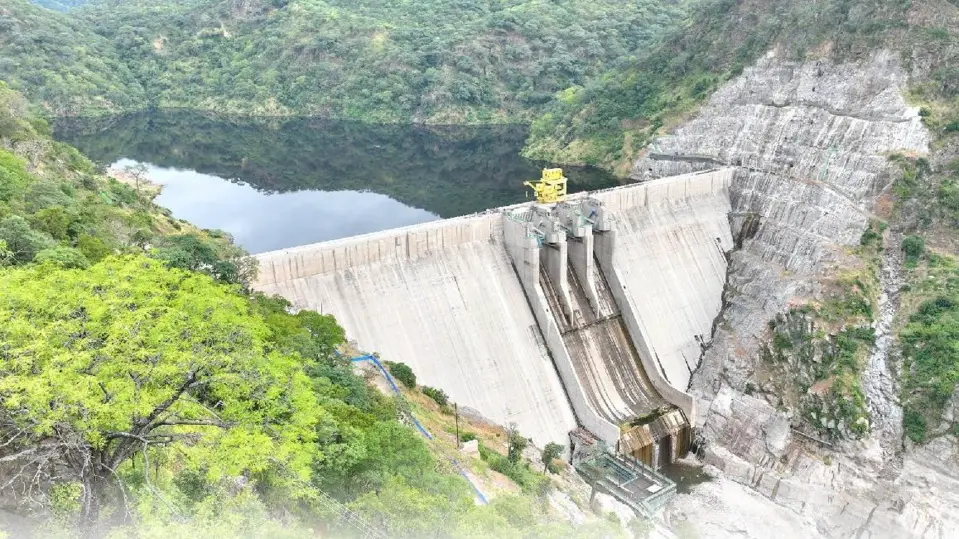 Photo shows the Kafue Gorge Lower Power Station built by China Energy Engineering Corporation in Zambia. (Photo provided by China Energy Engineering Corporation)