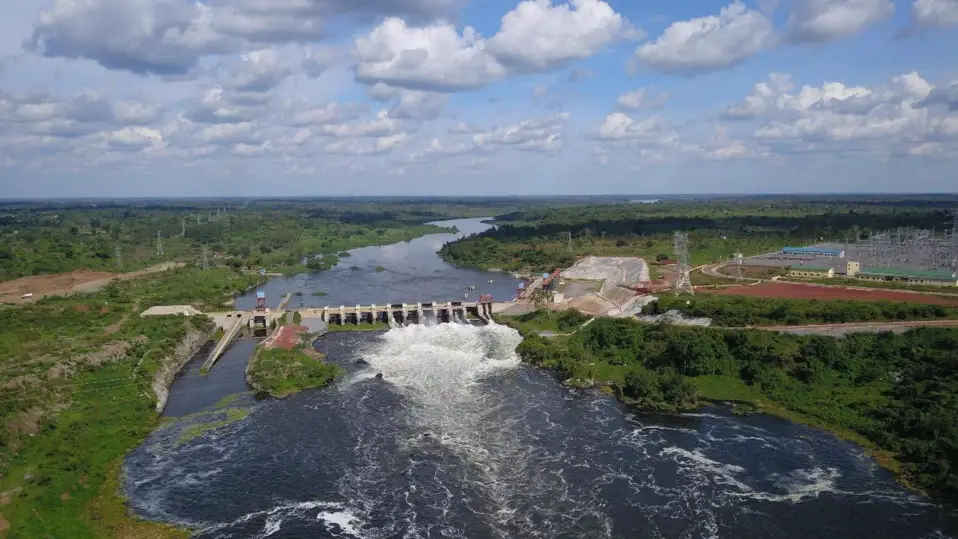 Photo shows the Chinese-built Karuma Hydropower Plant In Uganda. (Photo by Wang Jian)