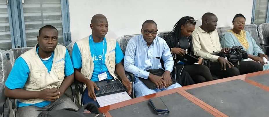 Tchad : visite-média des journalistes points focaux de l'UNICEF