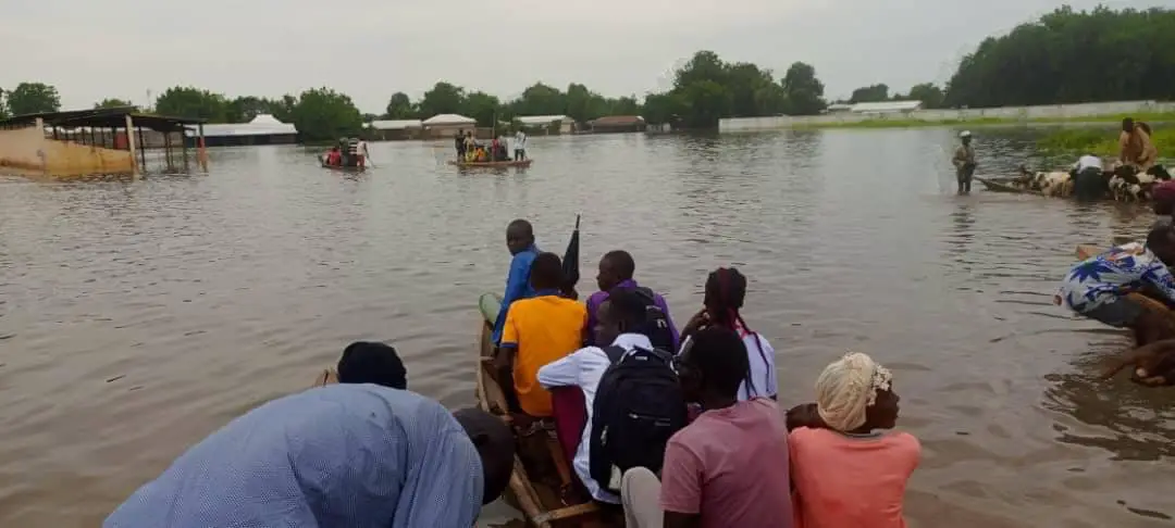 Inondations dans le Mayo Danay. Image Guibai Gatama