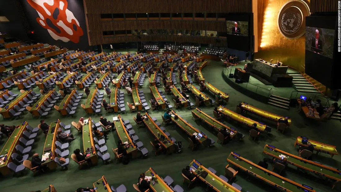 Le débat général de la soixante-dix-neuvième session de l'Assemblée générale aura lieu du 22 au 30 septembre 2024. Photo : AGENCE OEM/ANADOLU