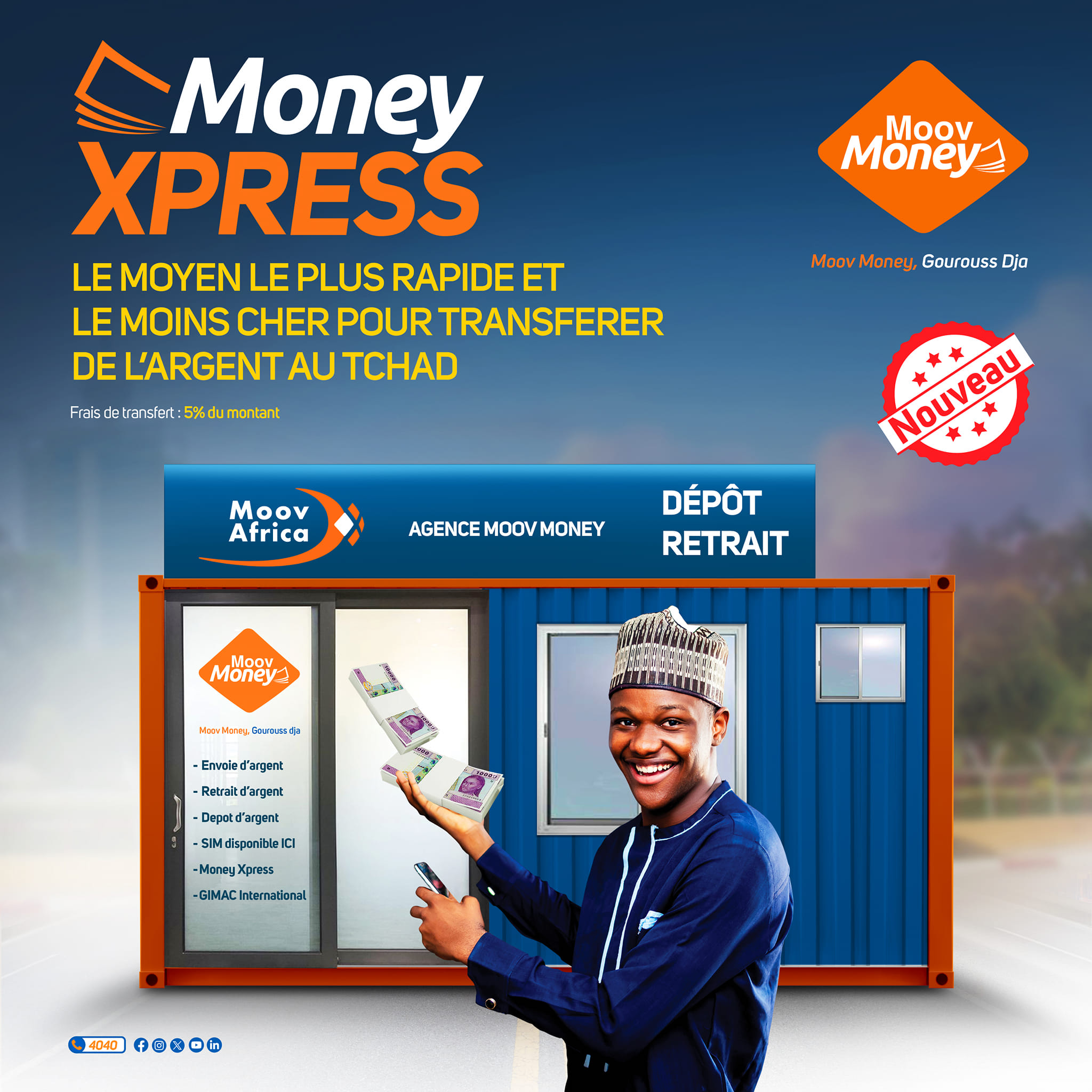 Interdiction du transfert « Côté Stock » : Moov Africa offre l’alternative Money Express