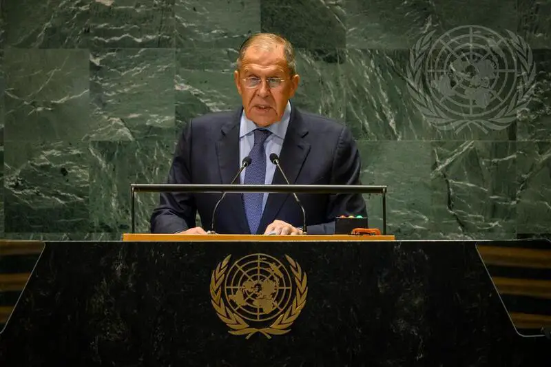 Sergueï Lavrov, ministre des Affaires étrangères de la Fédération de Russie, s'adresse au débat général de la 79ème session de l'Assemblée générale. Photo : media.un.org