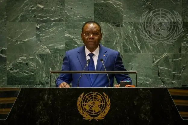 Allah Maye Halina, Premier ministre, chef du gouvernement de la République du Tchad, intervient lors du débat général de la 79ème session de l'Assemblée générale. Photo : media.un.org