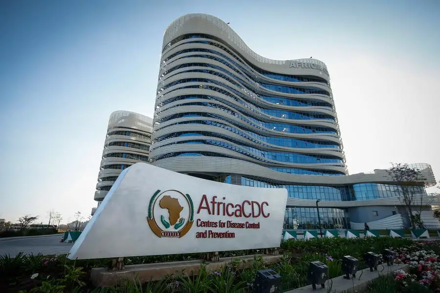 This photo taken on Jan. 31, 2024 shows the headquarters of the Africa Centers for Disease Control and Prevention (Africa CDC) in Addis Ababa, Ethiopia. (Photo by Michael Tewelde/Xinhua)