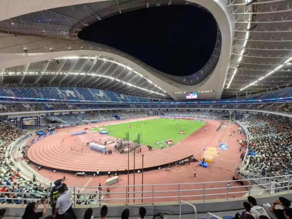 The 2024 Diamond League is hosted at the Xiamen Bailu Stadium, southeast China's Fujian province, April 20, 2024. (Photo from the WeChat official account of the Xiamen Municipal Bureau of Sports)