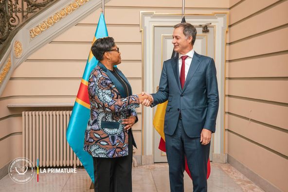 RDC : Rencontre entre la Première Ministre Judith Suminwa Tuluka et le Premier Ministre belge Alexander De Croo