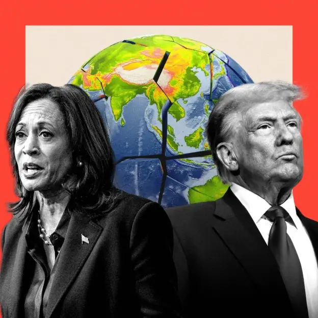 La vice-présidente Kamala Harris et l'ancien président Donald Trump s'affrontent. Photo : bbc.com