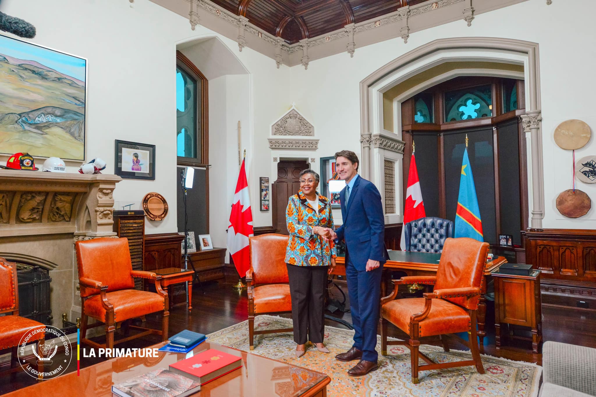 RDC-CANADA : tête-à-tête entre la Première ministre Judith Suminwa Tuluka et son homologue canadien