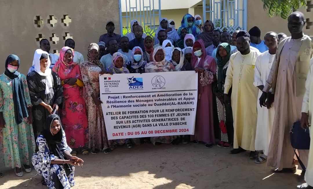 Tchad :  à Abéché, l'ONG Guera Touristique renforce les capacités de 100 femmes et jeunes sur les AGR