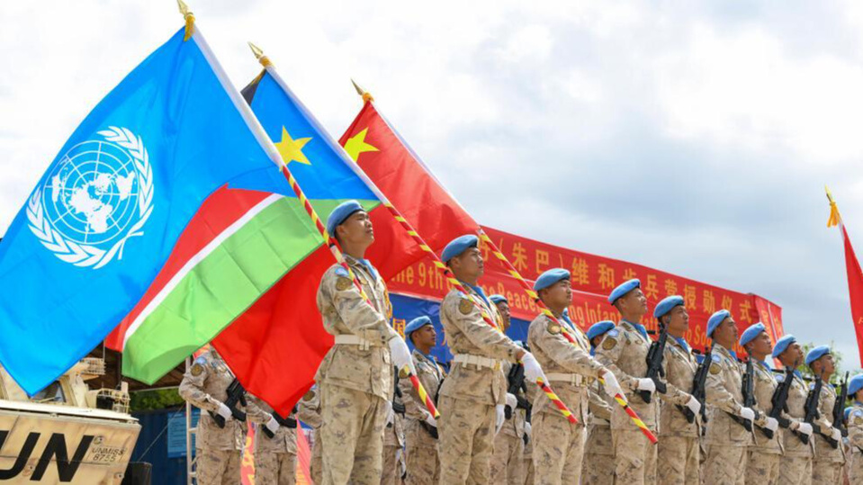 Some 700 Chinese peacekeepers have received the prestigious UN medal for their service to the cause of durable peace in South Sudan, September 2023. /Xinhua