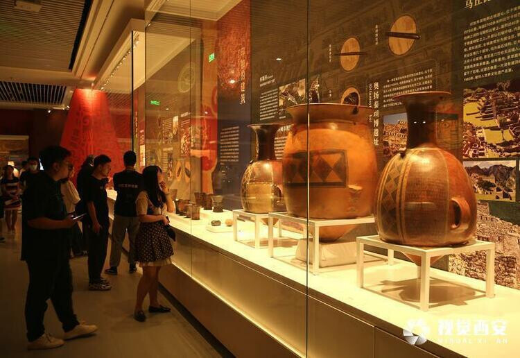 An exhibition on the Inca civilization is jointly hosted by the Shaanxi Bureau of Cultural Relics and Peru's Ministry of Culture at the Shaanxi History Museum, northwest China's Shaanxi province, June 10, 2023. (Photo from Visual Xi'an)